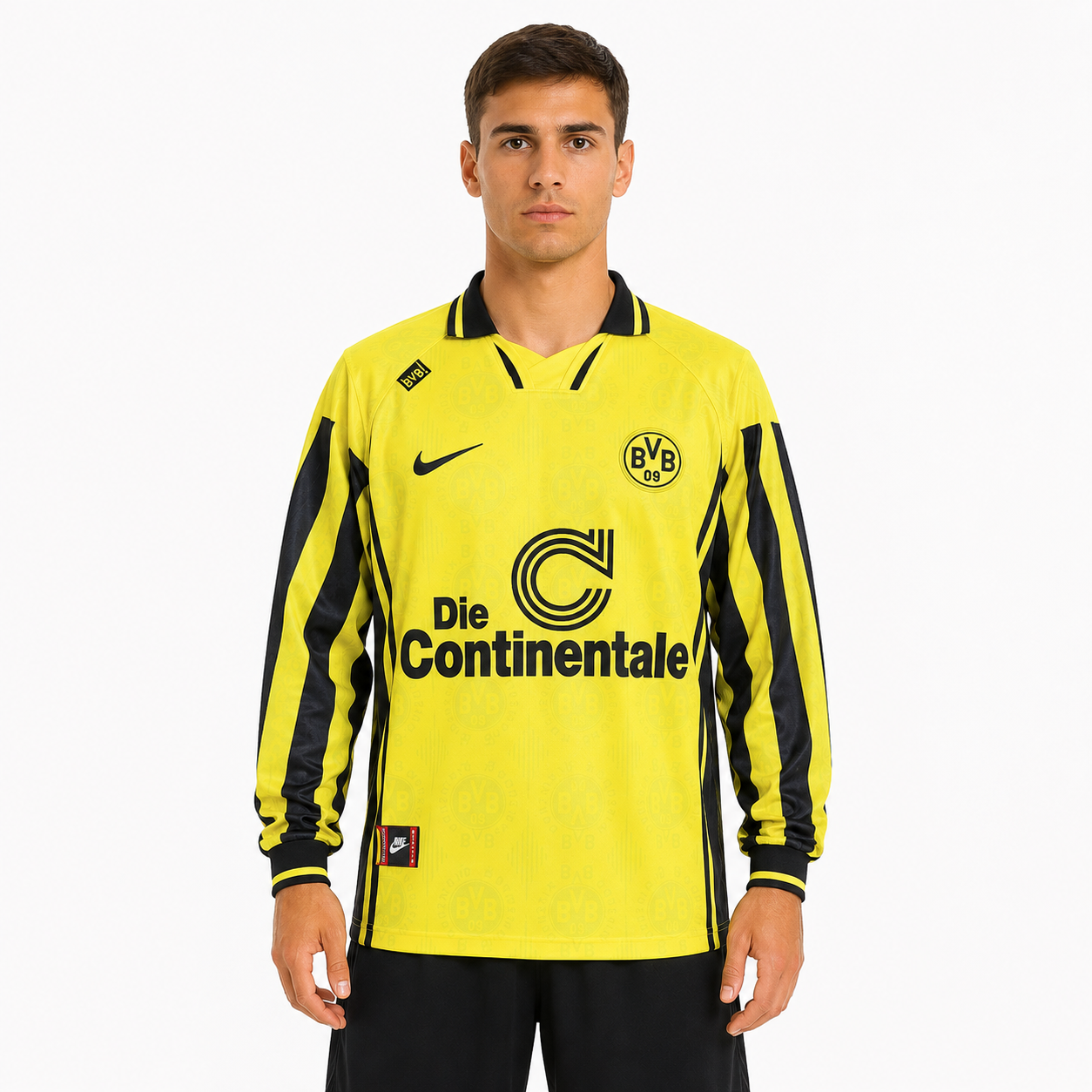 Borussia Dortmund 96/97 - Home - Retrô - Manga longa