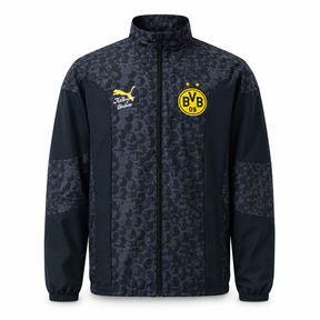 Borussia Dortmund Reversible Jacket Windbreaker- Black - 2 in 1 - Veste