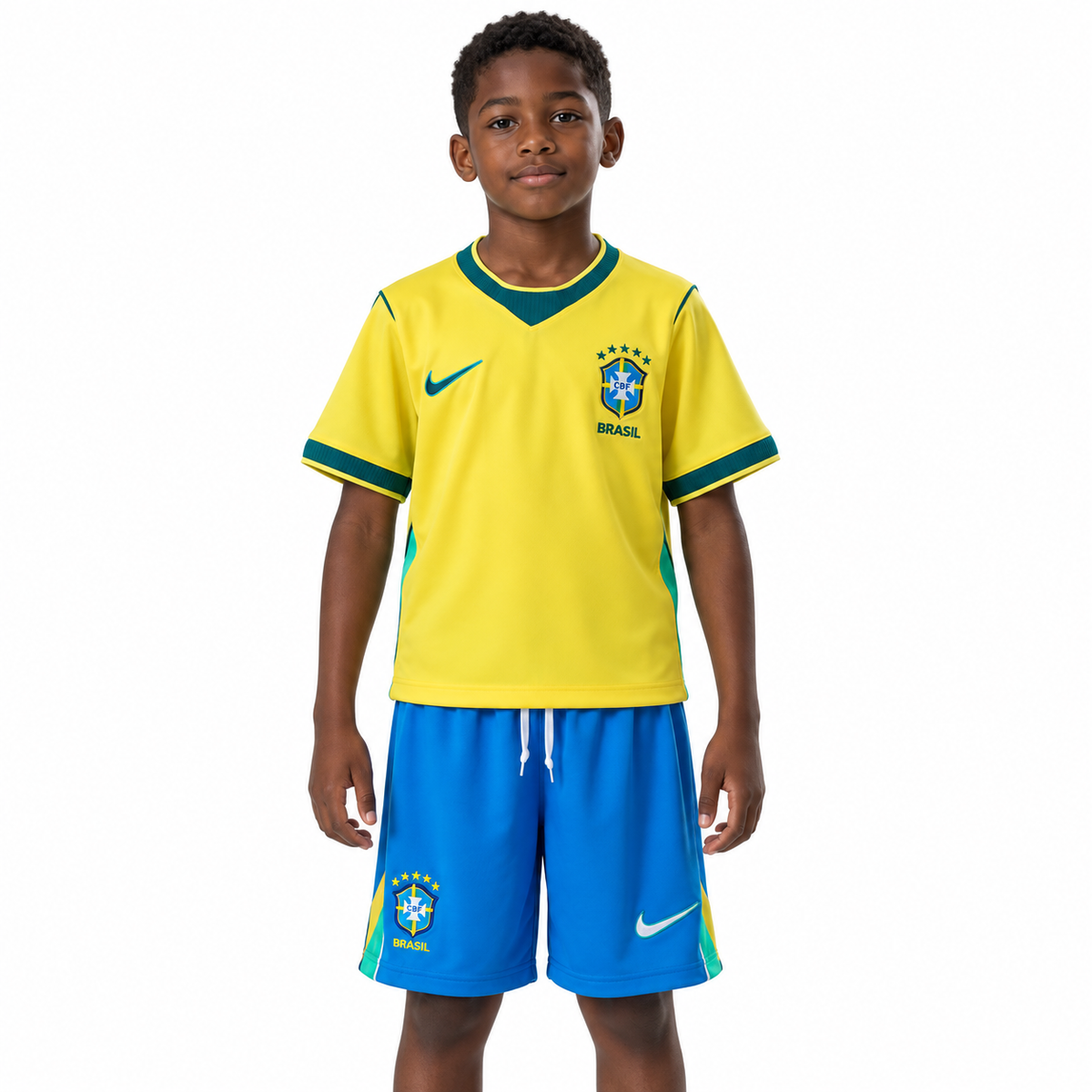 Brasil 2026 Titular - Conjunto Infantil