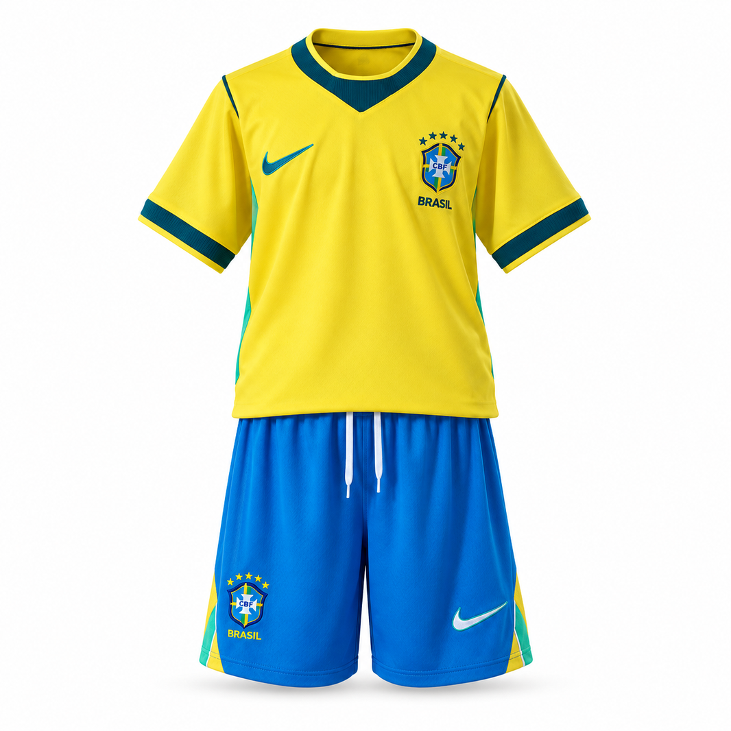 Brasil 2026 Titular - Conjunto Infantil