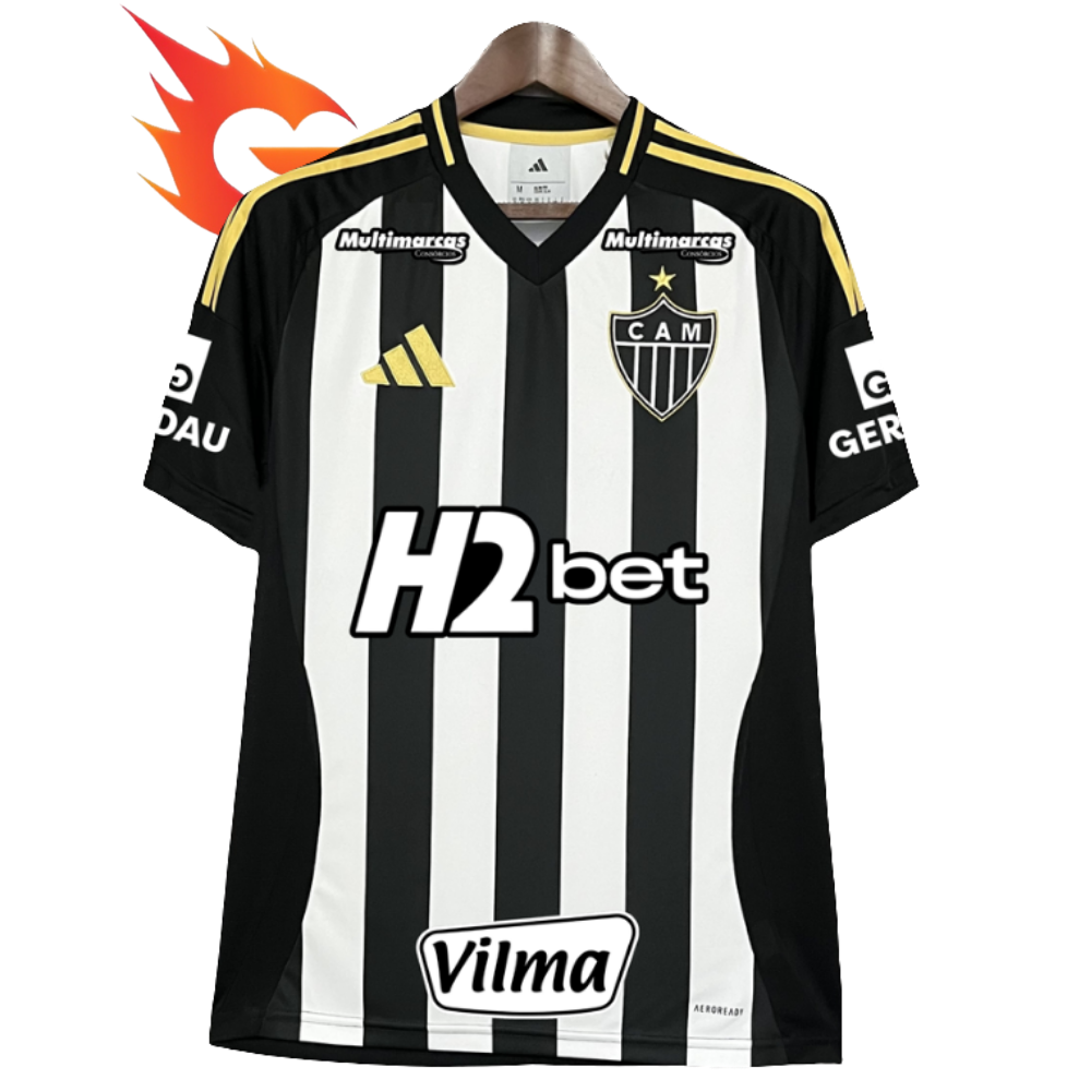 Camisa Atlético Mineiro 25/26 I Home - Todos os Patrocínios - Versão Torcedor