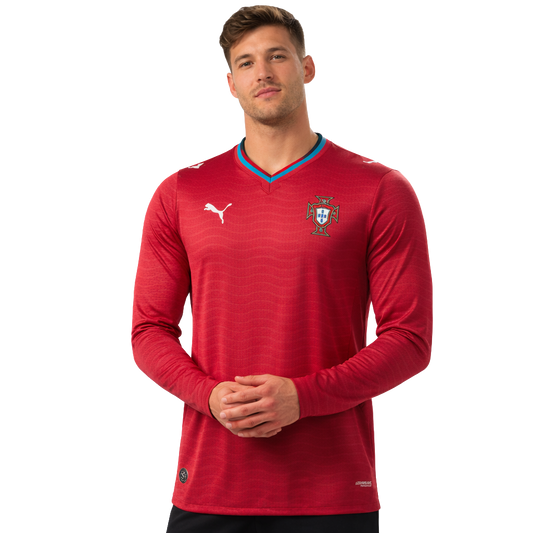 Camiseta de Portugal 2026 I Local - Versión Jugador - Manga Larga