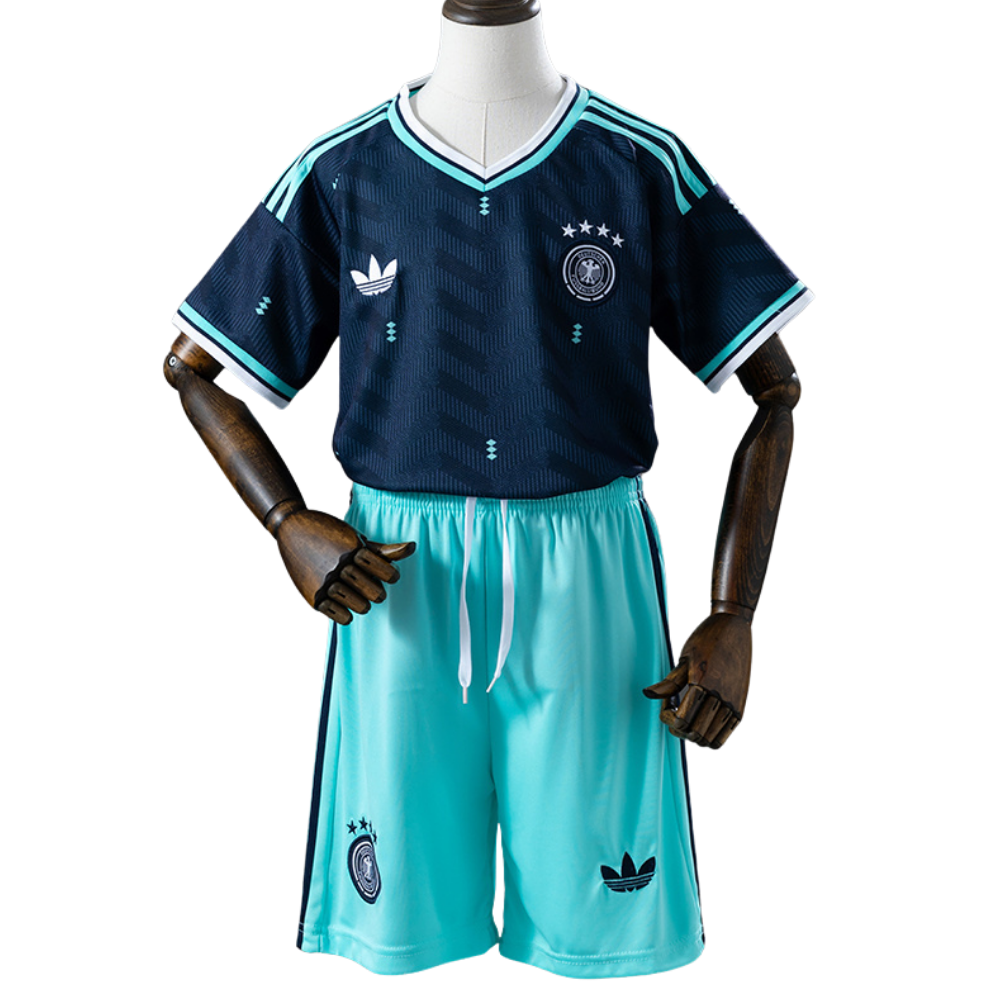 Conjunto Infantil Alemanha Goleiro 2026 II Visitante - Versão Torcedor