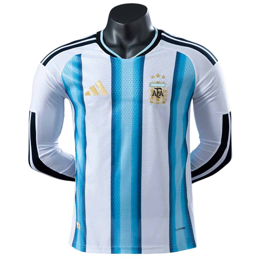 Camisa Argentina 2026 I Home - Versão Jogador - Manga Longa