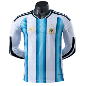 Camisa Argentina 2026 I Home - Versão Jogador - Manga Longa
