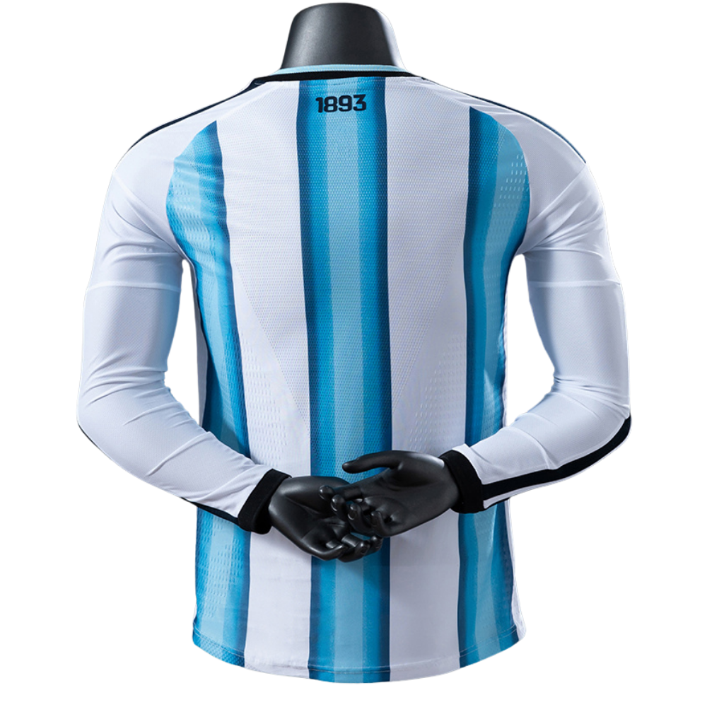 Camisa Argentina 2026 I Home - Versão Jogador - Manga Longa