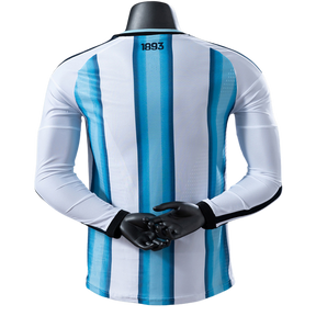 Camisa Argentina 2026 I Home - Versão Jogador - Manga Longa