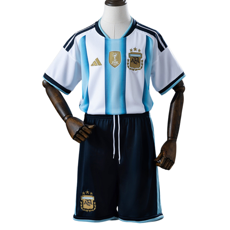Conjunto Infantil Argentina 2026 I Home- Versão Torcedor
