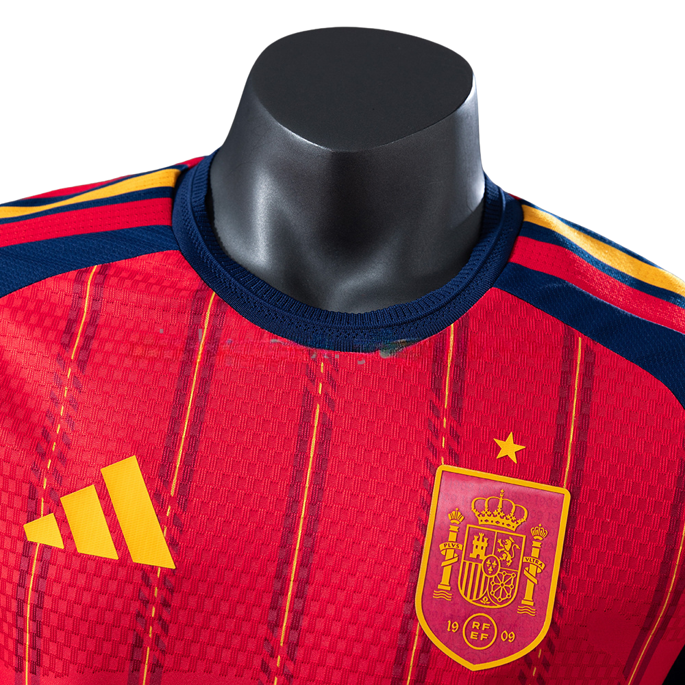 Camisa Espanha 2026 I Titular - Versão Jogador - Manga Longa