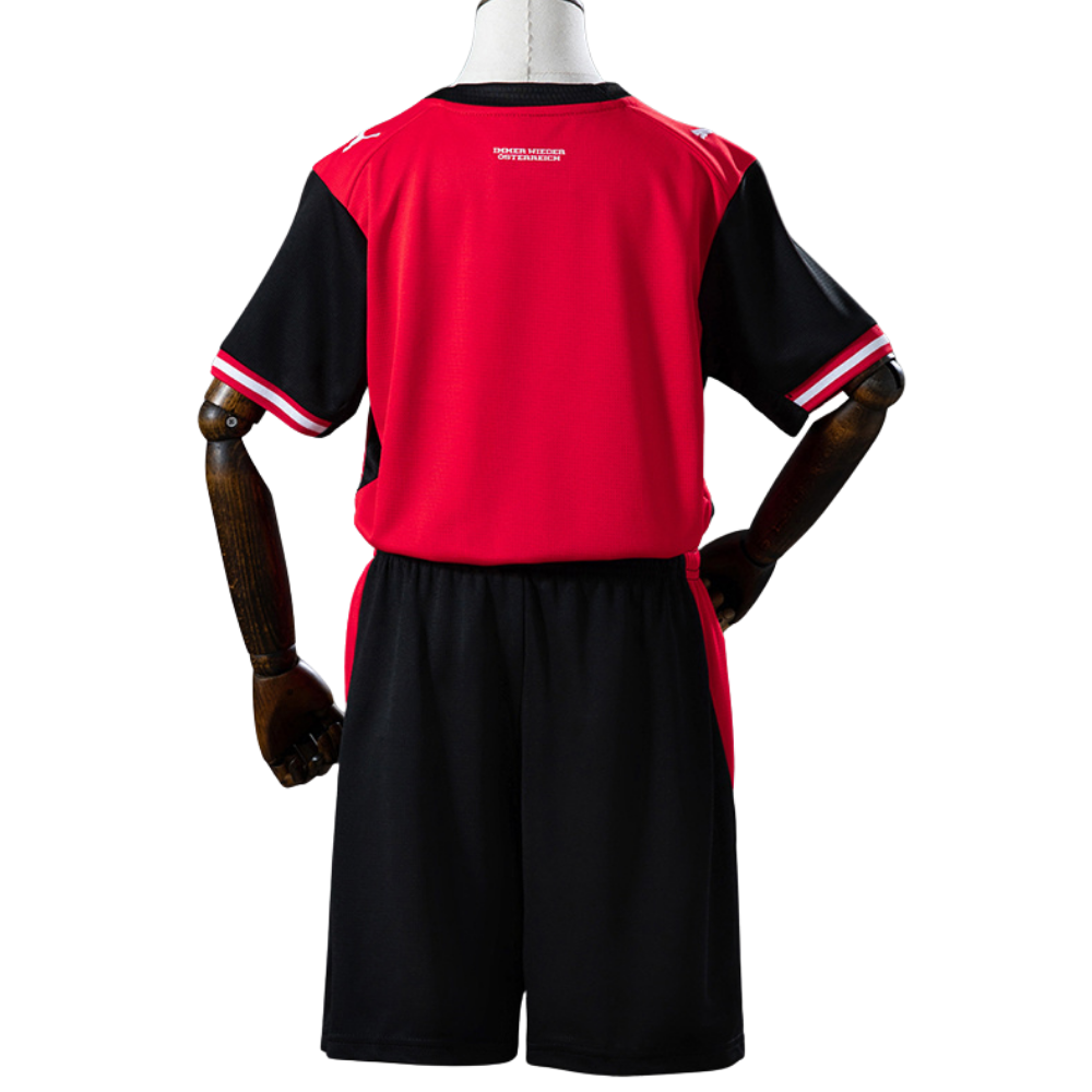 Conjunto Infantil Áustria 2026 I Home- Versão Torcedor