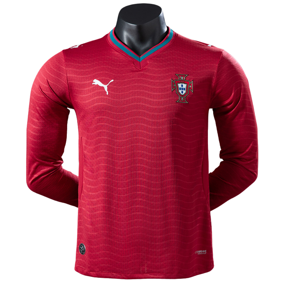 Camisa Portugal 2026 I Titular - Versão Jogador - Manga Longa