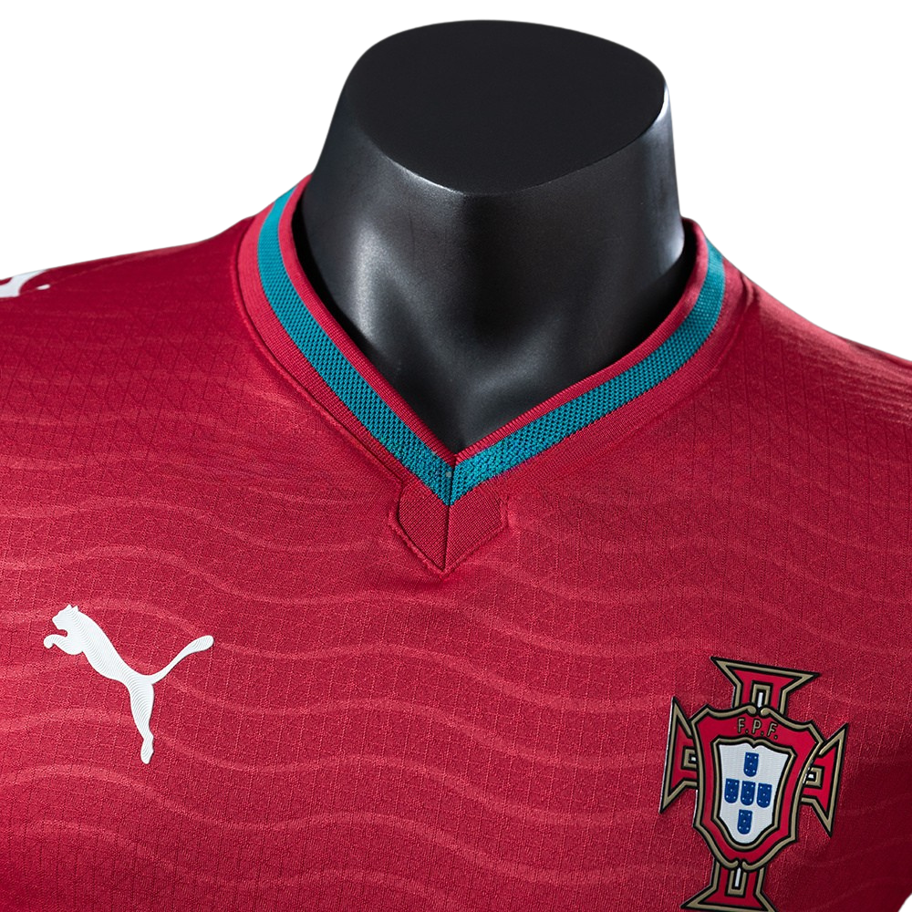 Camisa Portugal 2026 I Home - Versão Jogador - Manga Longa
