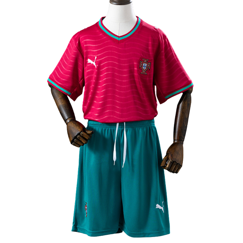Conjunto Infantil Portugal 2026 I Home - Versão Torcedor