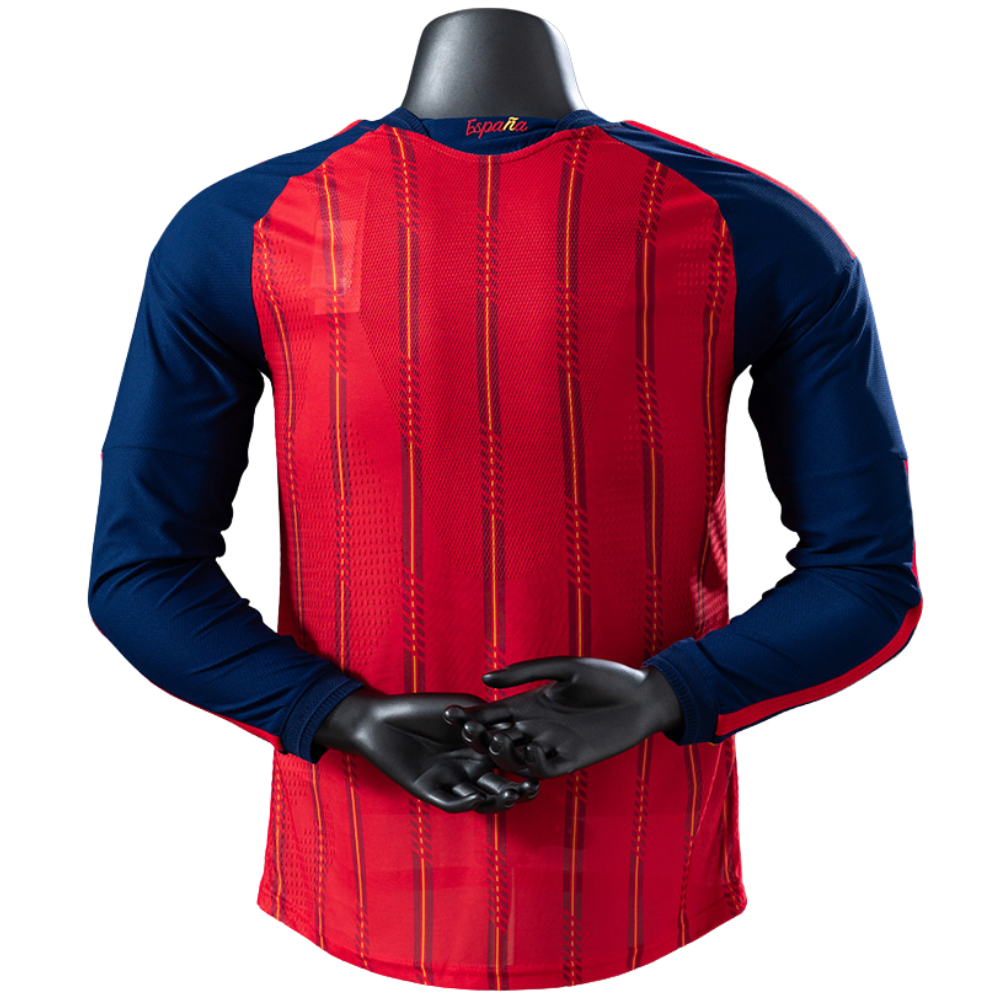 Camisa Espanha 2026 I Titular - Versão Jogador - Manga Longa