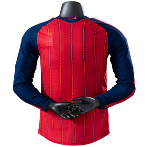 Camisa Espanha 2026 I Home - Versão Jogador - Manga Longa