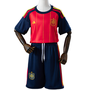 Conjunto Infantil Espanha 2026 I Home - Versão Torcedor