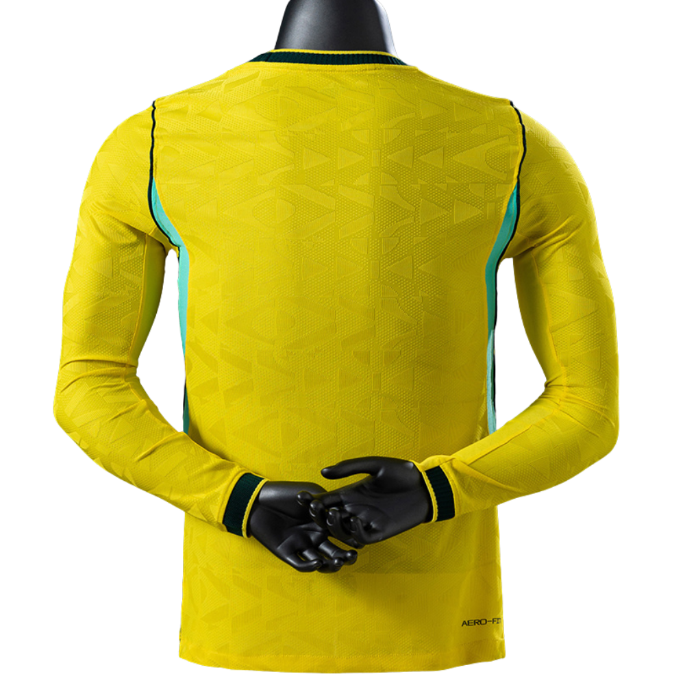 Camisa Brasil 2026 I Home - Versão Jogador - Manga Longa