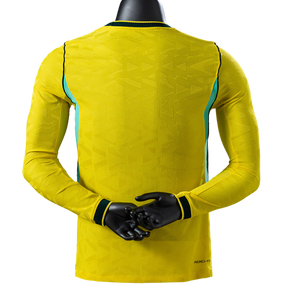 Camisa Brasil 2026 I Home - Versão Jogador - Manga Longa