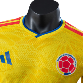 Camisa Colombia 2026 I Home - Versão Jogador - Manga Longa