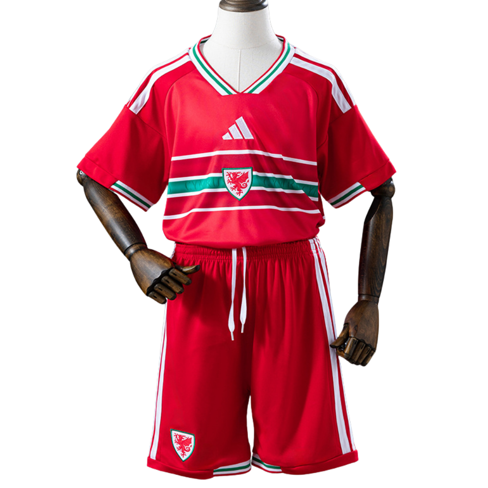 Conjunto Infantil País de Gales 2026 I Home - Versão Torcedor