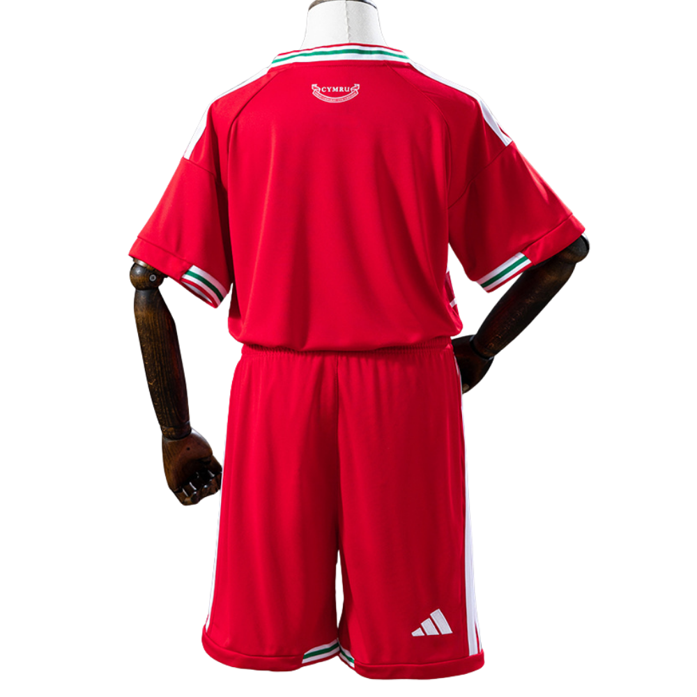 Conjunto Infantil País de Gales 2026 I Home - Versão Torcedor