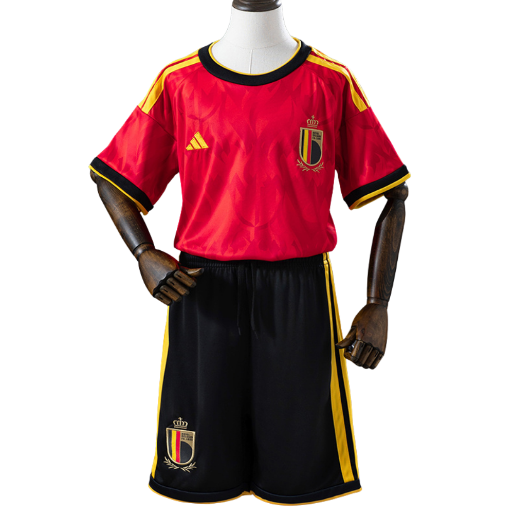 Conjunto Infantil Bélgica 2026 I Titular - Versão Torcedor