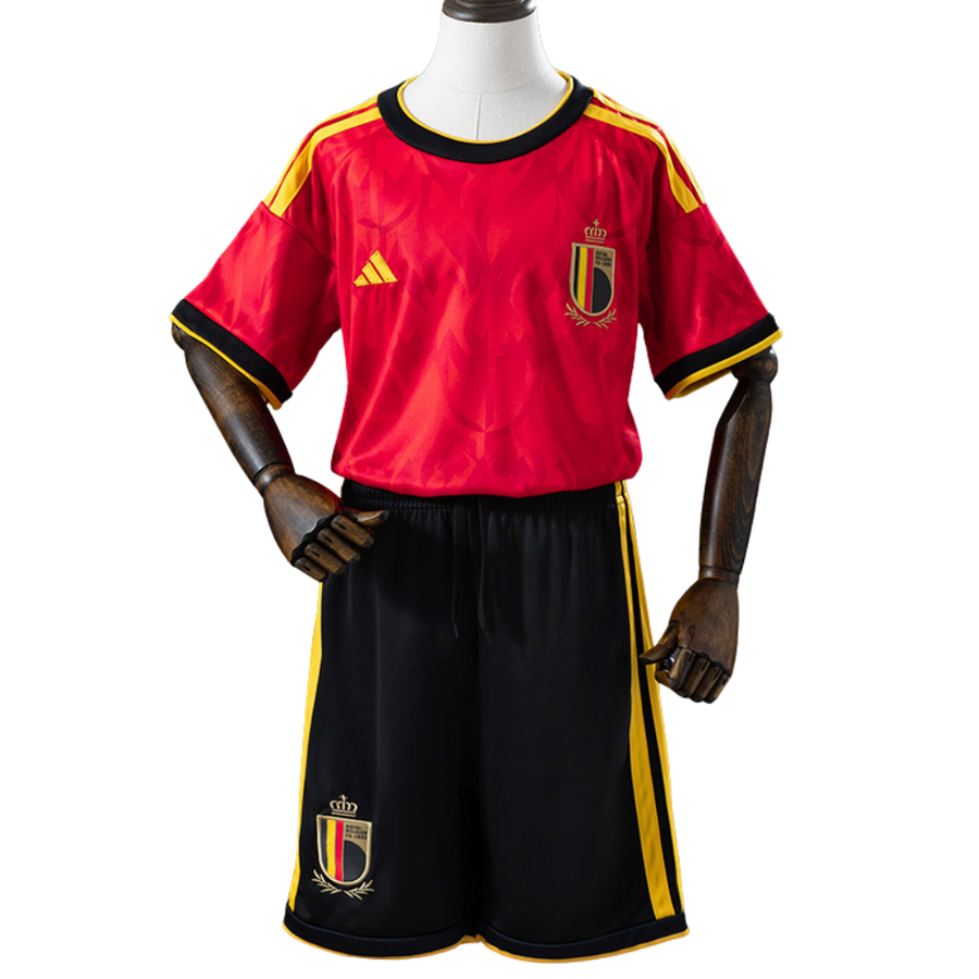Conjunto Infantil Bélgica 2026 I Home - Versão Torcedor
