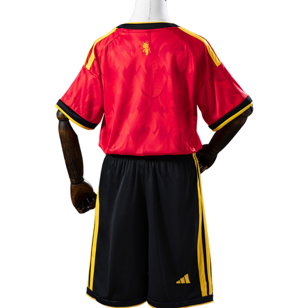 Conjunto Infantil Bélgica 2026 I Titular - Versão Torcedor