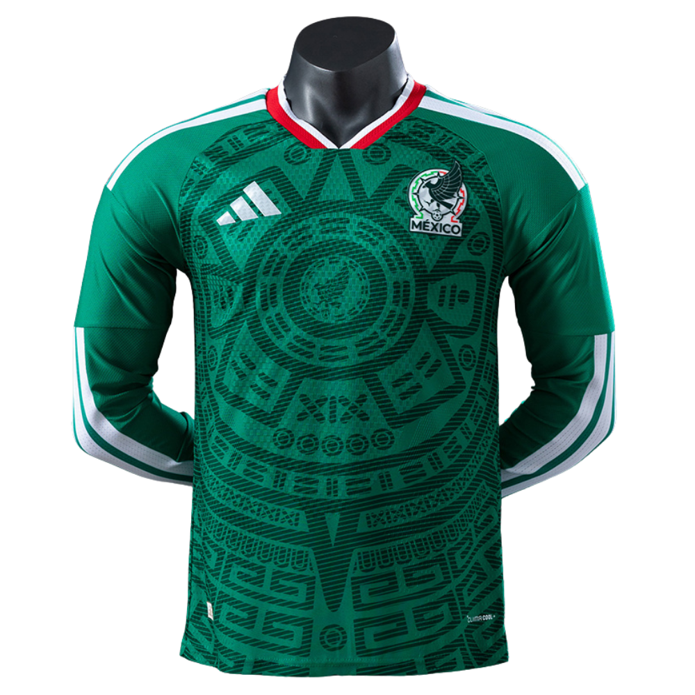 Camisa México 2026 I Titular - Versão Jogador - Manga Longa
