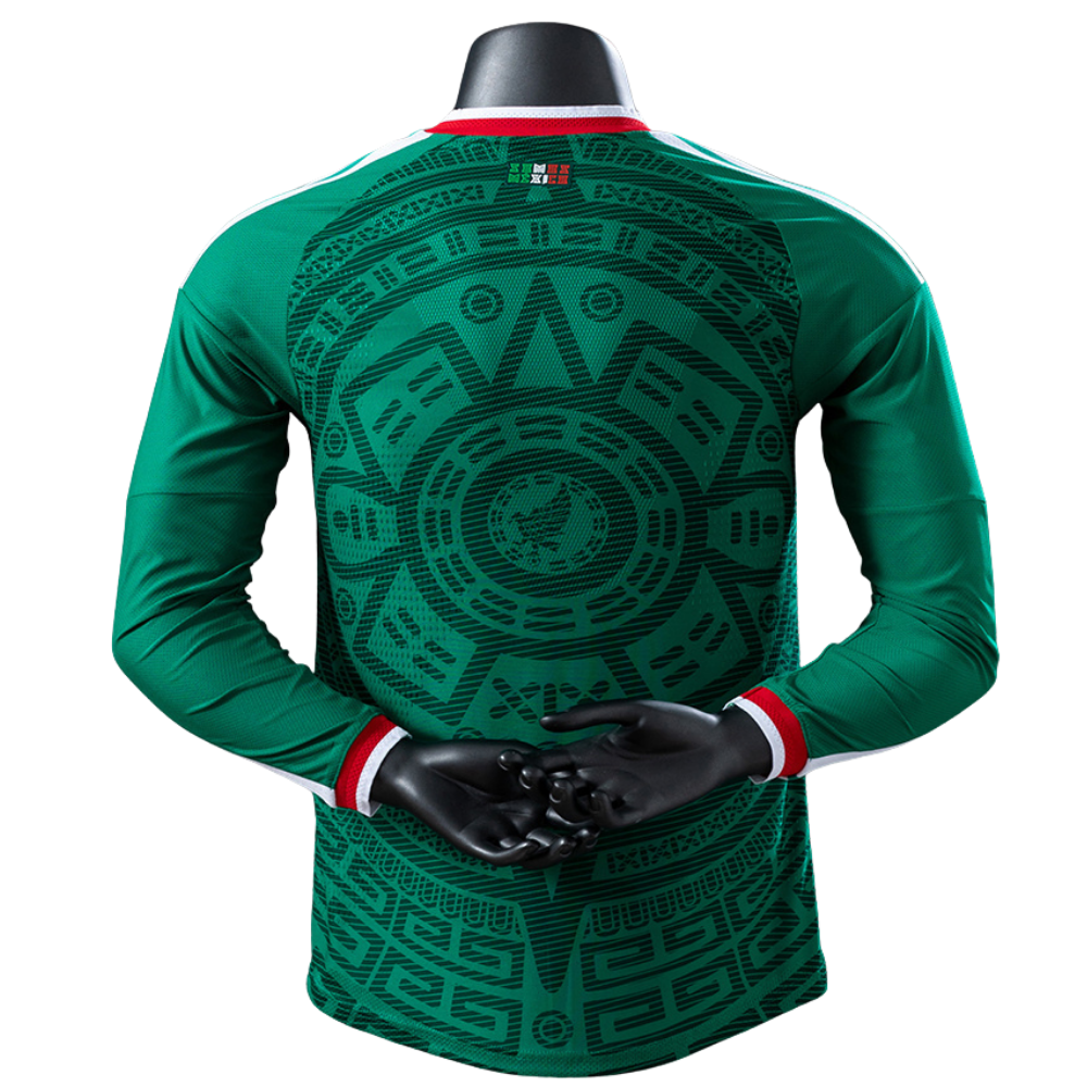 Camisa México 2026 I Home - Versão Jogador - Manga Longa