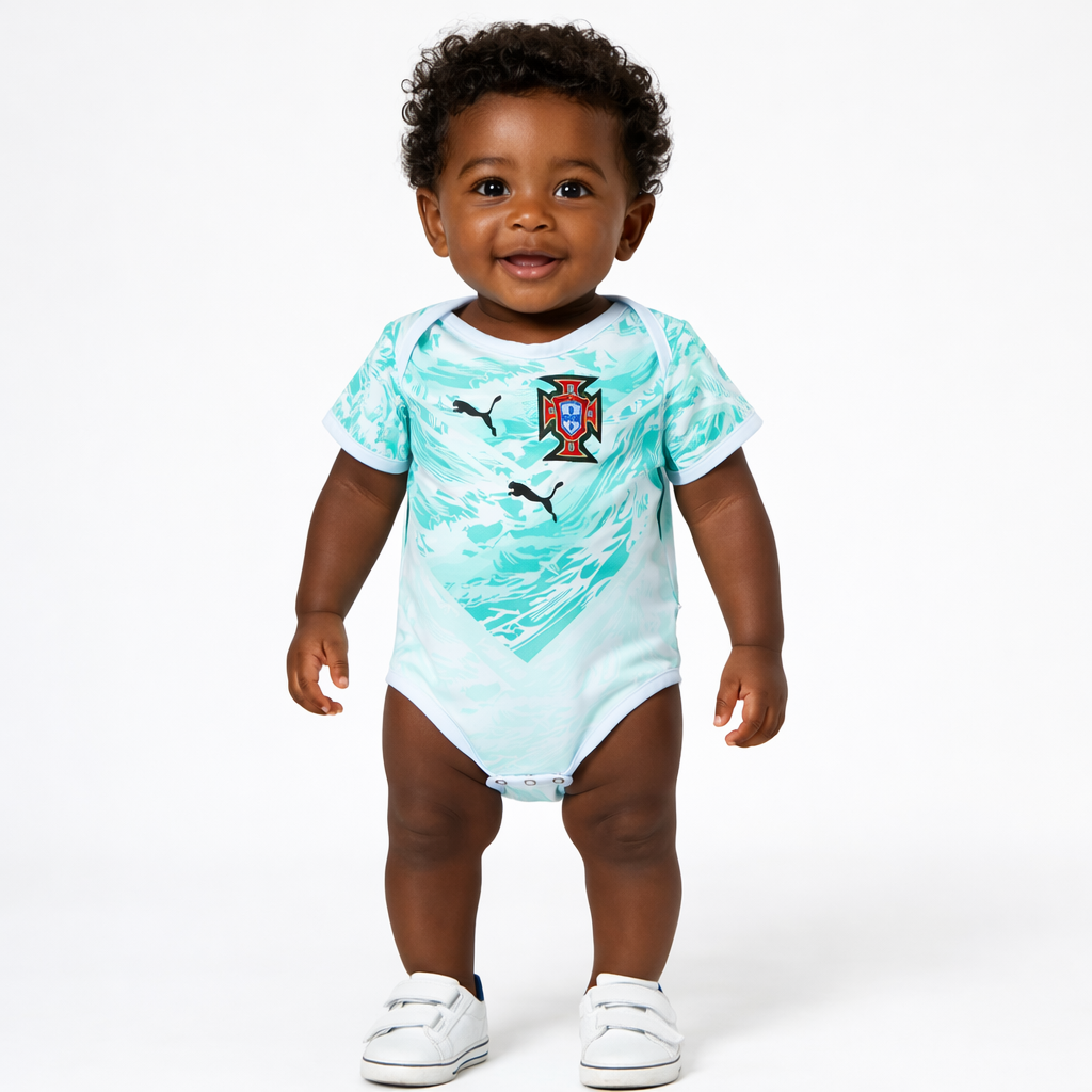 Body para Bebê De Portugal ll Visitante - copa do mundo 2026