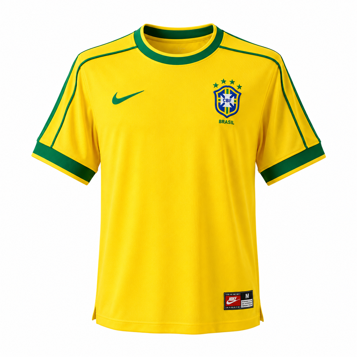 Camisa Brasil 1998 I Home - Versão Retrô