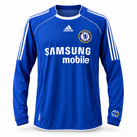 Chelsea FC 06/07 Titular - Manga Longa - Retrô