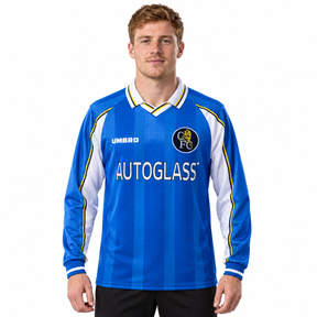 Chelsea FC 97/99 Home - Mangas Longa - Retrô