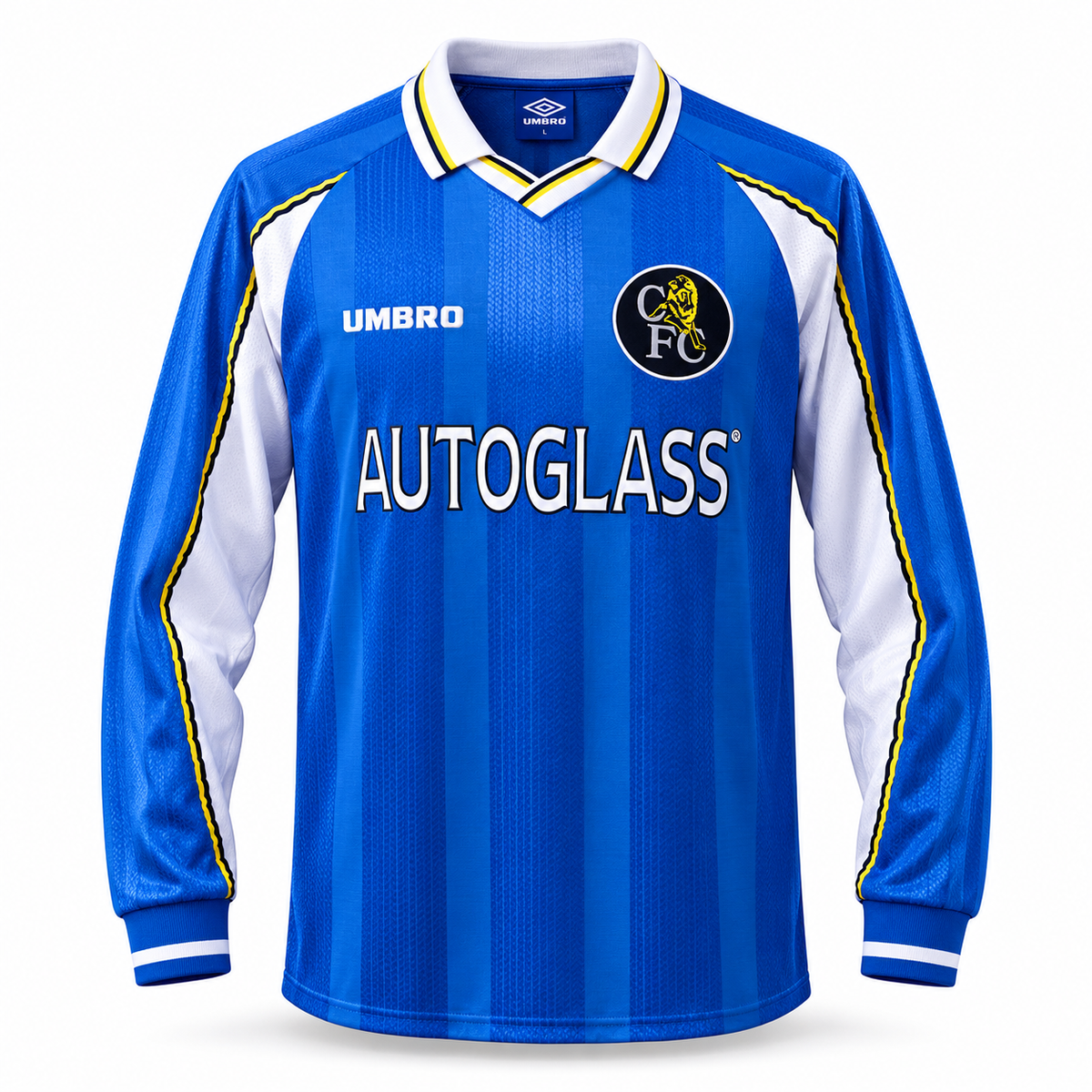 Chelsea FC 97/99 Home - Mangas Longa - Retrô