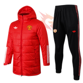 Conjunto Jaqueta Puffer e Calça Training - Adidas - Manchester United Vermelha