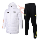 Conjunto Jaqueta Puffer e Calça Training - Adidas - Manchester United Branco