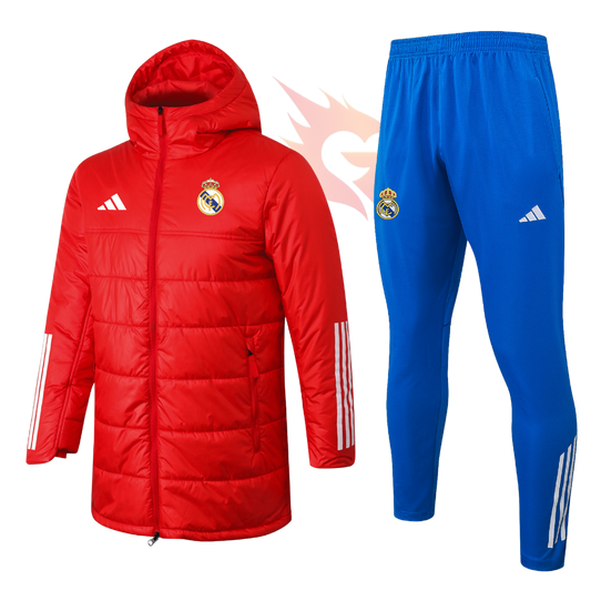 Puffer Jacket and Pants Training Set - Adidas - Real Madrid Red
