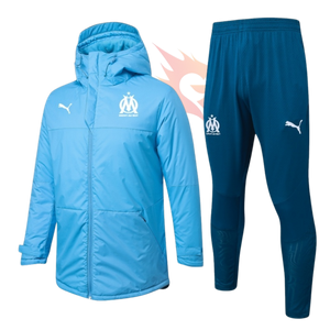 Conjunto Jaqueta Puffer e Calça de Treino - Marseille azul claro