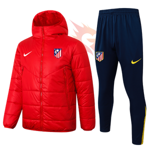 Conjunto Jaqueta Puffer e Calça de Treino - Nike - Atlético de Madrid Vermelha