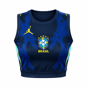 Cropped Brasil 2026 Visitante - Femenina