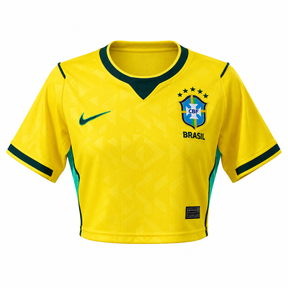 Brazil 2026 Home Cropped Top - Women's