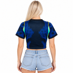 Cropped Top Brasil 2026 Visitante - Feminina