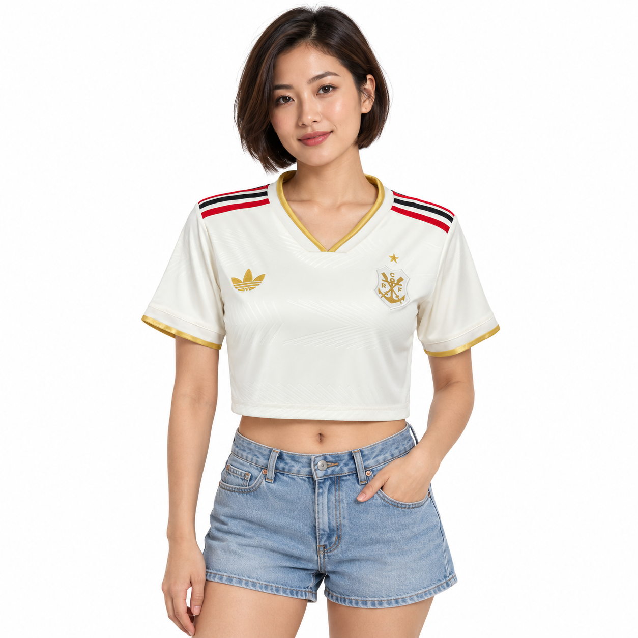 Cropped Top Flamengo 2025 Thrird - Feminina