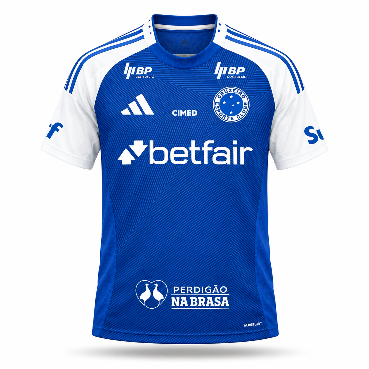 Cruzeiro EC 2025 Home (Todos Pratrocionios) - Torcedor