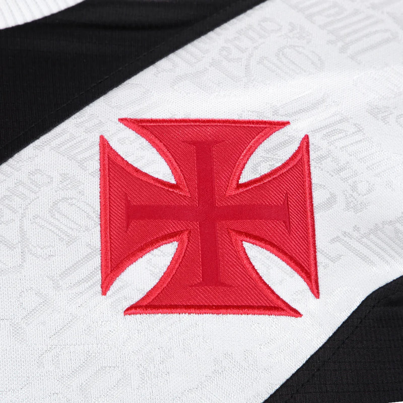 Camisa Vasco da Gama I  24/25 - Manga Longa Torcedor Kappa Masculina - Preta
