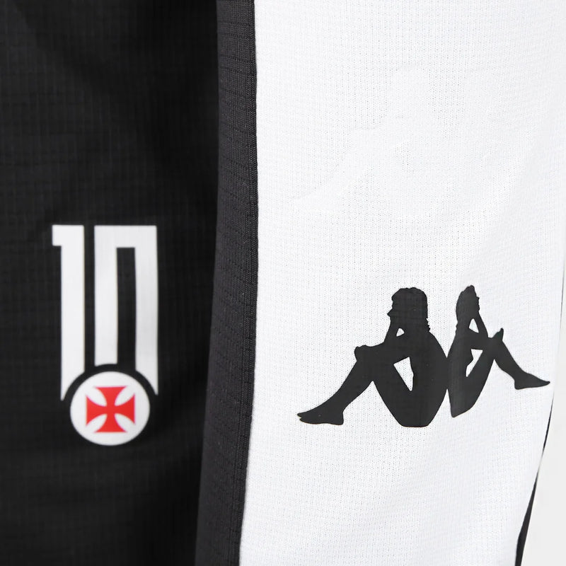 Camisa Vasco da Gama I  24/25 - Manga Longa Torcedor Kappa Masculina - Preta