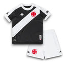 Kit Infantil Vasco da Gama I 24/25 - Kappa - Preto com detalhes em branco