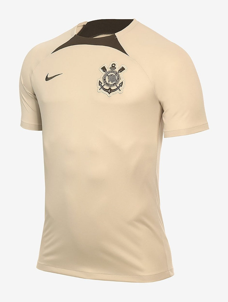 Camisa Corinthians Treino 24/25 - Torcedor Nike Masculina - Bege