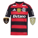 Camisa Flamengo I 25/26 - Torcedor Adidas Masculina - Preta e vermelha